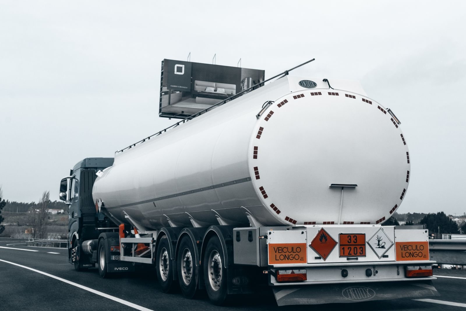 Phoenix Enterprises fuel tanker on the highway